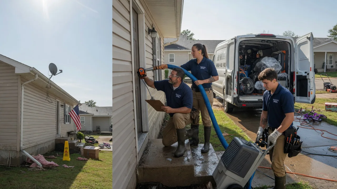 Ceiling Water Damage Restoration in New Holland, IL near me